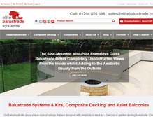 Tablet Screenshot of elitebalustrade.com